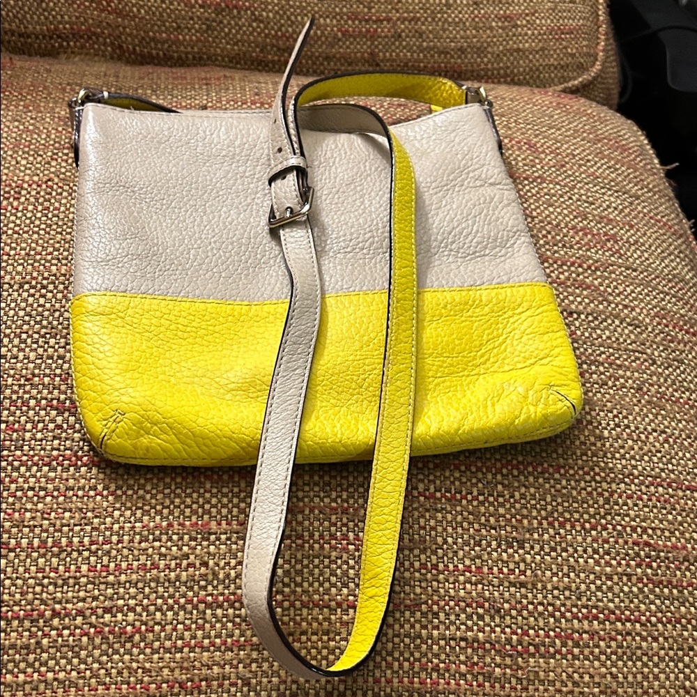 Kate Spade Yellow and Cream  Crossbody Bag - Picture 5 of 9